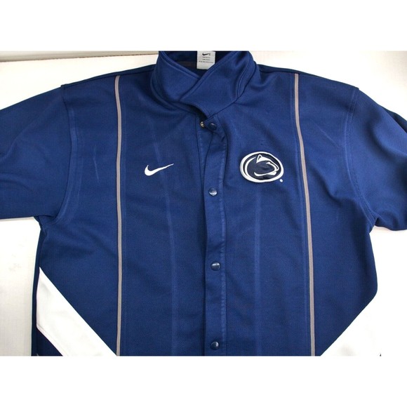 Nike Penn‎ State Warmup Jacket Shirt Shooting Snap XL Team Sport Basketball - Picture 6 of 10